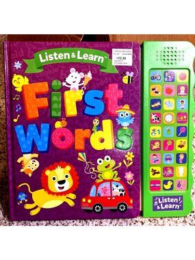 Listen and Learn First Words Interactive Sound Board Book For Kids